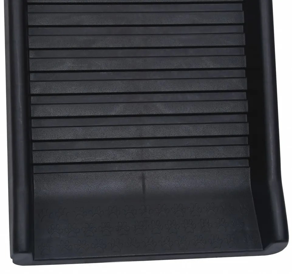 vidaXL Ράμπα Σκύλου Πτυσσόμενη Μαύρη 155,5 x 40 x 15,5 εκ.