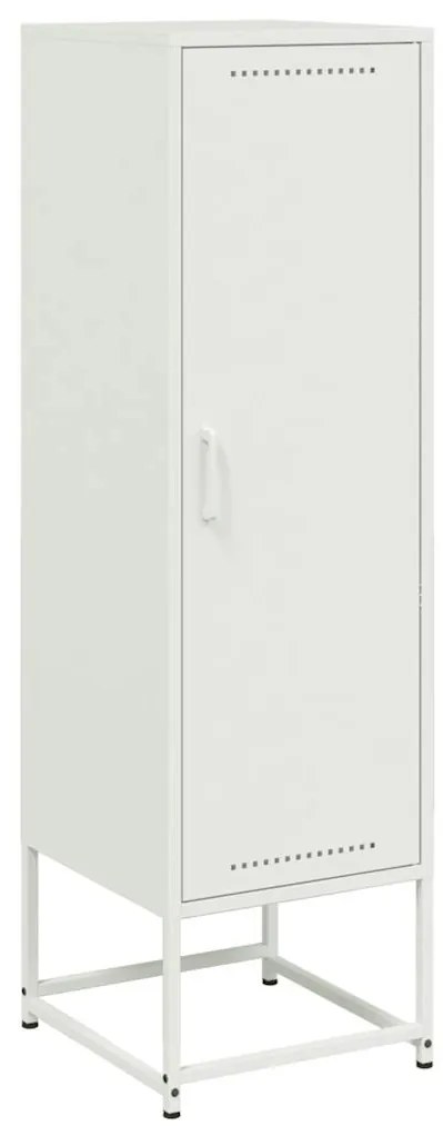 vidaXL Μπουφές Λευκός 36x39x123 εκ. από Ατσάλι