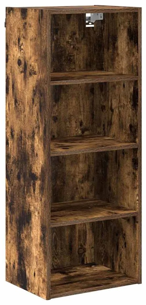 vidaXL Κρεμαστό ντουλάπι Riga Καπνιστό Δρύς 40 x 29,5 x 100 εκ.