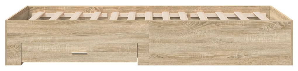 vidaXL Κρεβάτι Sonoma Oak 90x190 εκ Επεξεργασμένο Ξύλο