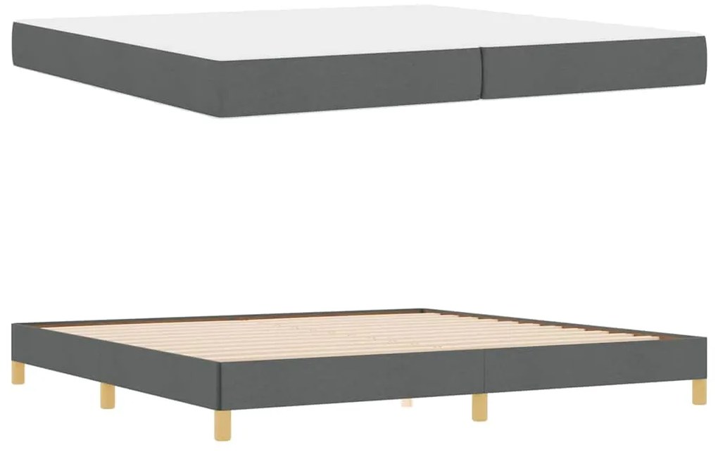 vidaXL Κρεβάτι με ελατήρια Ταμπά, Καφέ 200 x 200 cm