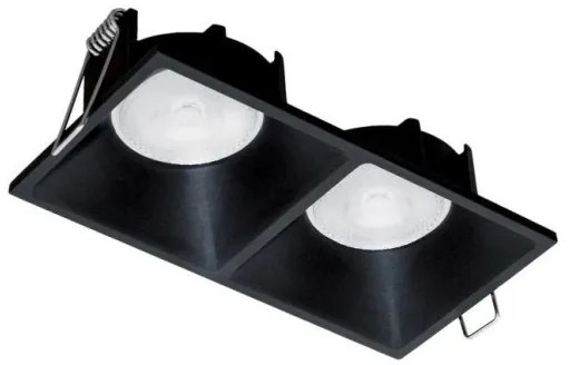 Σποτ Χωνευτό Οροφής Δίφωτο GU10 Fino Viokef-4225101-Μαύρο 4225101