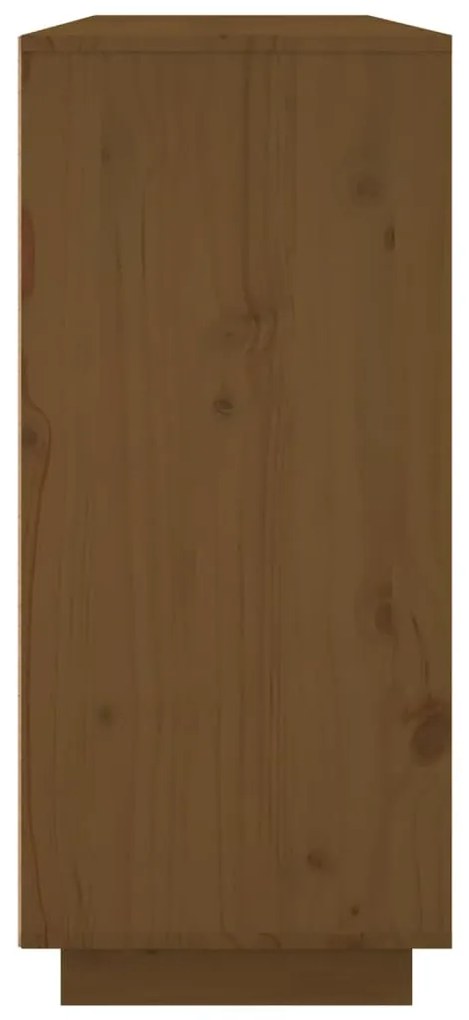 vidaXL Ντουλάπι Καφέ Μελί 120x35x80 εκ. από Μασίφ Ξύλο Πεύκου