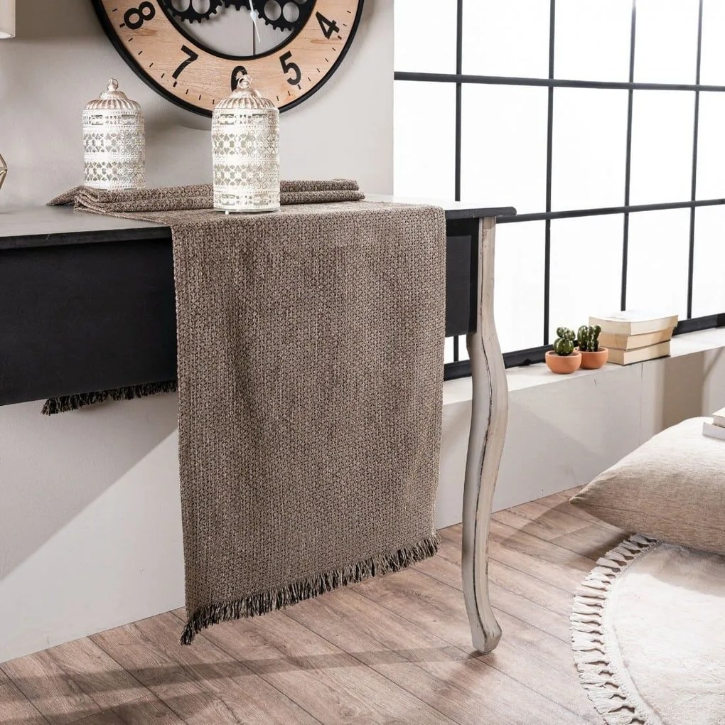 Τραβέρσα Utah 03 Brown Teoran 45X180 Acrylic, Polyester