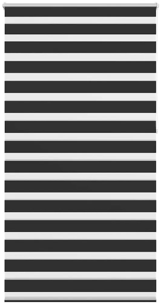 vidaXL Σύστημα Σκίασης Ρόλερ Zebra Μαύρο 120 x 230 εκ.