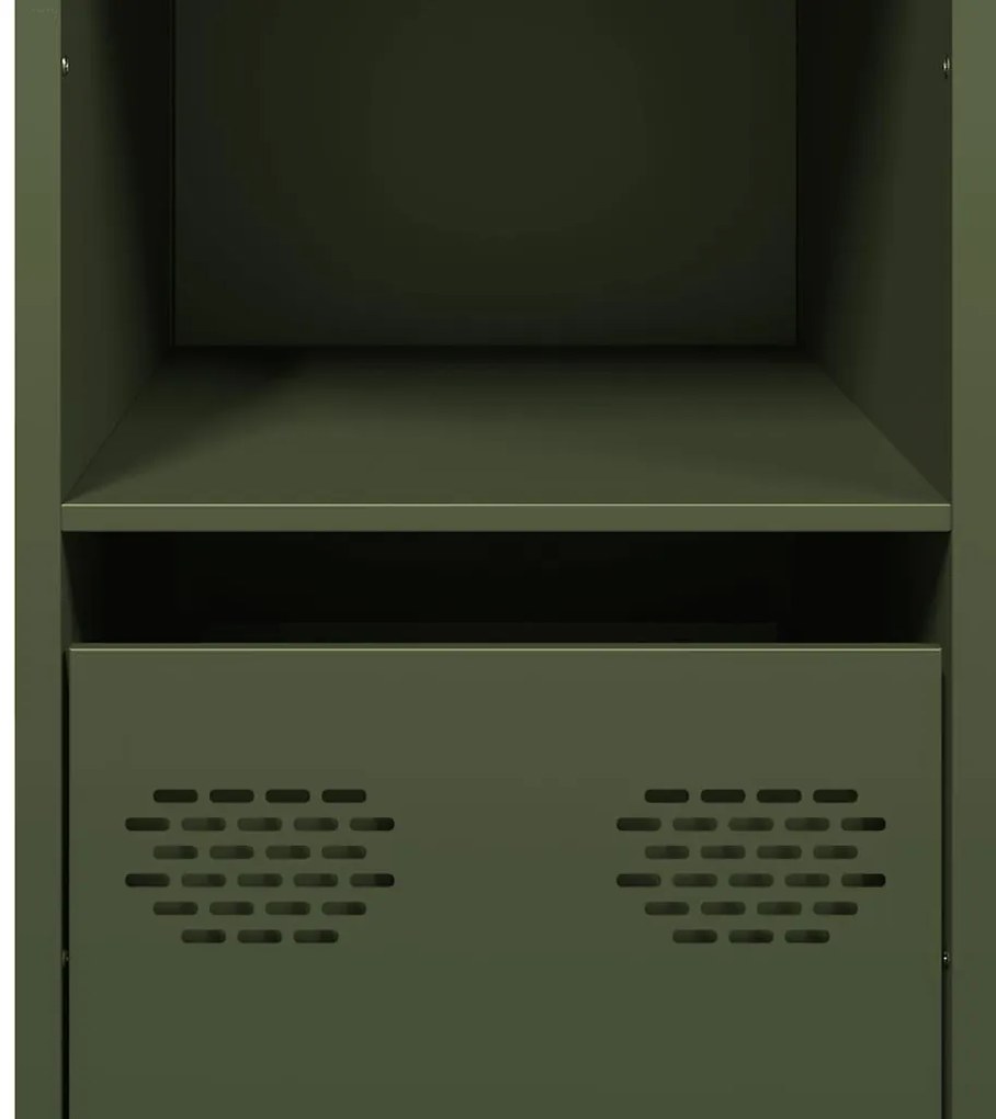 Ντουλάπι Λαδί 101,5x39x73,5 εκ. από Χάλυβα Ψυχρής Έλασης 851368