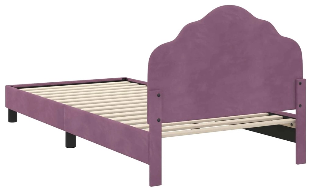 vidaXL Κρεβάτι Παιδικής Κρεβατοκάμαρας με Κεφαλάκι Μοβ 80 x 200 cm