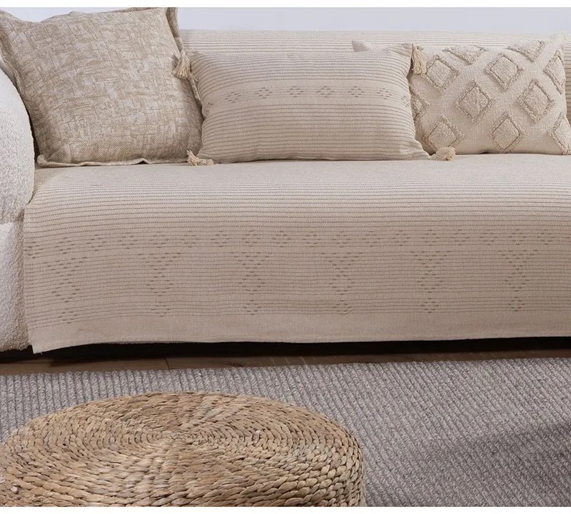 Σετ ριχτάρια διθέσιο &amp; τριθέσιο Resan Beige set resan beige