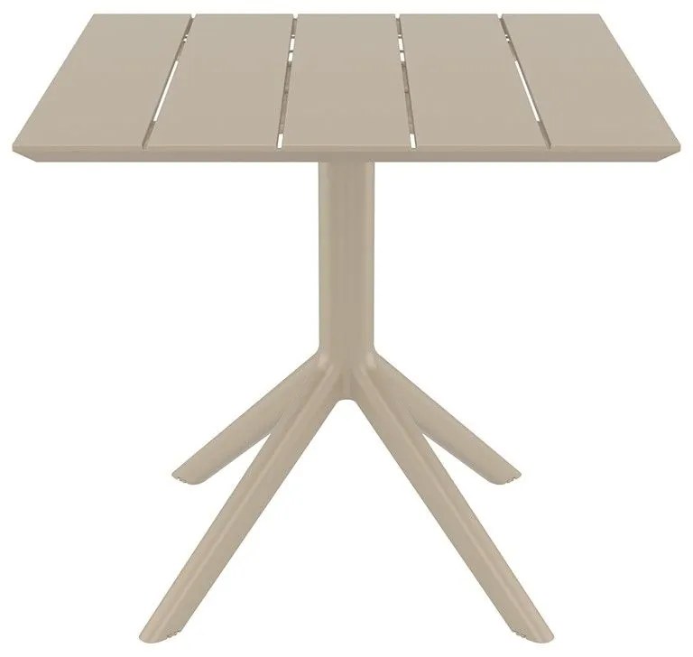 PARIS TAUPE 80X80X74εκ. ΤΡΑΠΕΖΙ ΠΟΛ/ΝΙΟΥ