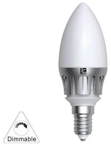 Λάμπα LED 6W Ε14 κερί ματ ντιμαριζόμενη LUMEN 13-1400609-S