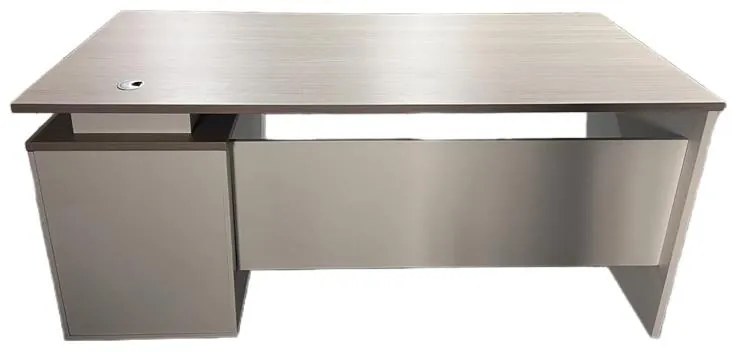 Γραφείο εργασίας Armadi με ντουλάπι σε Sonoma - Λευκό 180x80x75εκ 180x80x75 εκ.