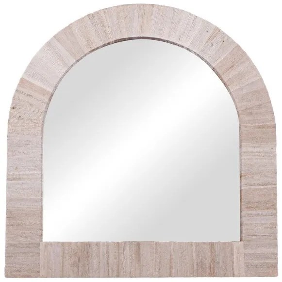 Καθρέπτης Koin I Inart μπανάνα ξύλο 80x80x8εκ 337-000028-337-000028-Καφέ 337-000028