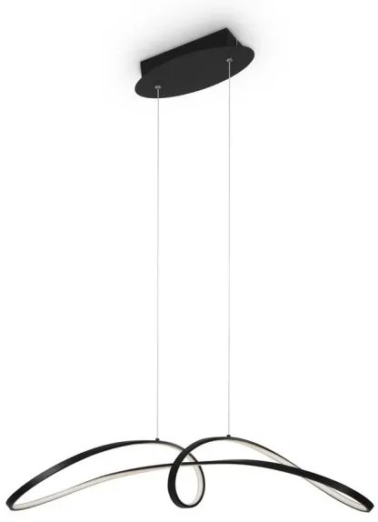 Κρεμαστό Φωτιστικό Οροφής LED 42W Curve 4000K MAYTONI-MOD156PL-L52B4K-Μαύρο MOD156PL-L52B4K