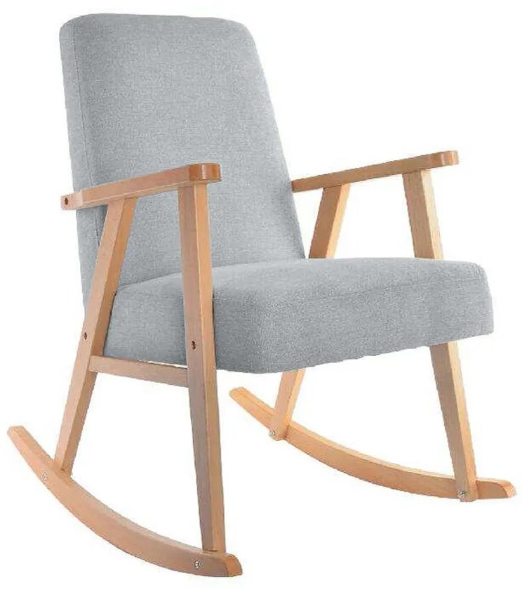 Κουνιστή Καρέκλα DKD Home Decor Sky μπλε Φυσικό Ξύλο Ξύλο οξιάς Ξύλο MDF 81 x 58 x 90 cm