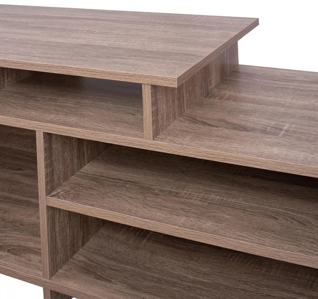 Έπιπλο τηλεόρασης SCOTT Μελαμίνη Sonoma - Γκρί 123x39.5x45.5Yεκ. 123x39.5x45.5 εκ.