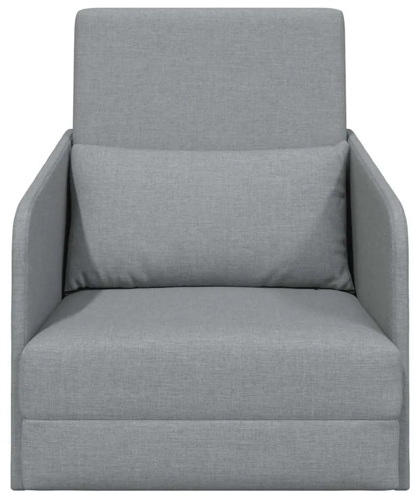 vidaXL Κρεβάτι καναπές Ανοιχτό γκρι 65 x 80 x 83 εκ. ύφασμα