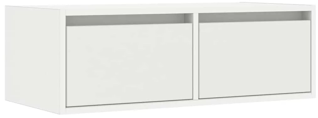 vidaXL Έπιπλο Τηλεόρασης με LED Λευκό 75x35,5x25 εκ.