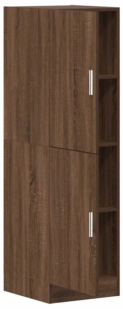 Ντουλάπι Κουζίνας Καφέ δρυς 38x41,5x131,5 εκ. Επεξεργ. Ξύλο - Καφέ