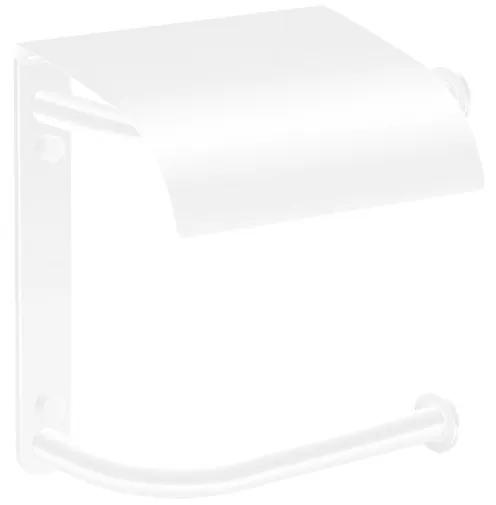Χαρτοθήκη Διπλή με καπάκι White Mat Sanco Toilet Roll Holders Pro 0816-M101
