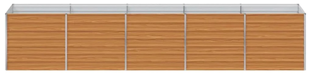 vidaXL Υπερυψωμένη Ζαρντινιέρα Ανοιχτό καφέ 400 x 80 x 77 cm