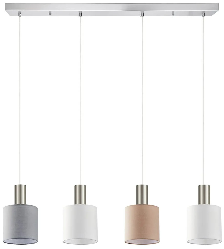 Φωτιστικό Οροφής Πολύφωτο Homelighting 77-8932 Flex Nickel