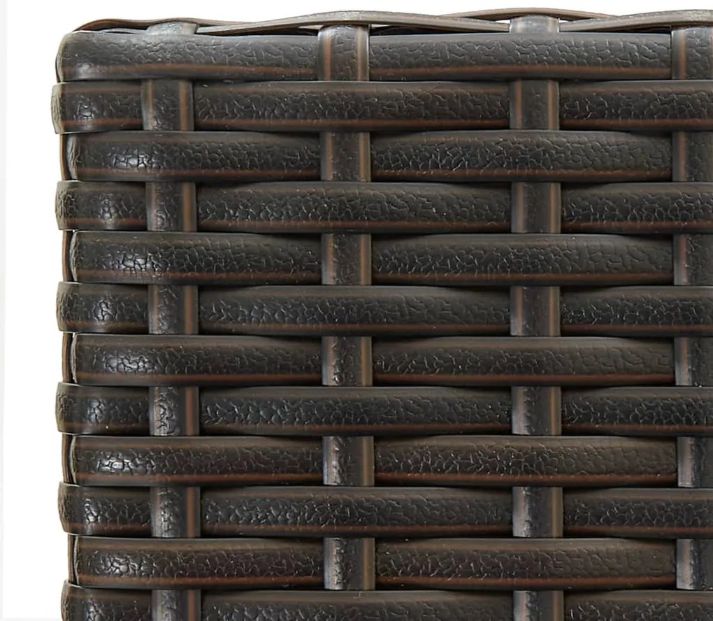 vidaXL Σκαμπό Μπαρ 2 τεμ. Καφέ από Συνθετικό Ρατάν