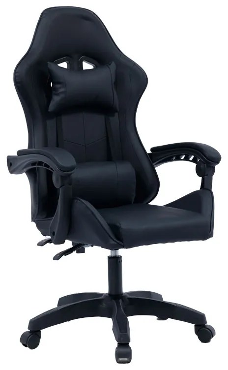 Intrahome Καρέκλα γραφείου gaming William Intrahome PU μαύρο | SKU: INTRAPA-386111124