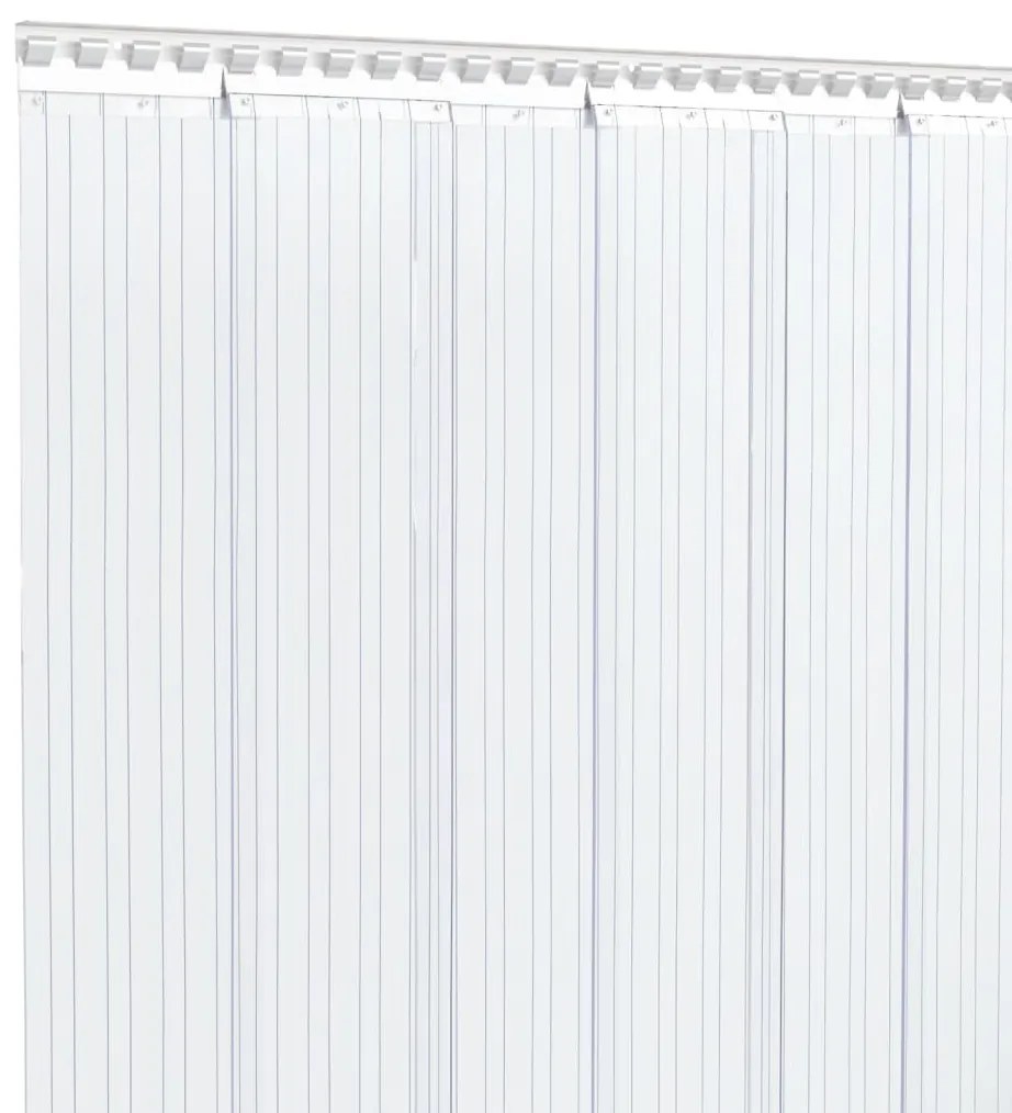 vidaXL Λωριδοκουρτίνα Διαφανής 50 μ. 200 χιλ. x 1,6 χιλ. από PVC