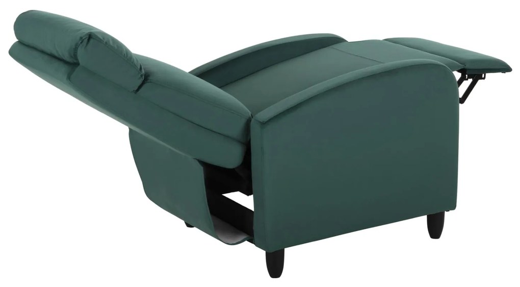 Πολυθρόνα HIBER RELAX C9782.03 Βελούδο Κυπαρισσί 67,5x90x104Υ εκ. 67.5x90x104 εκ.