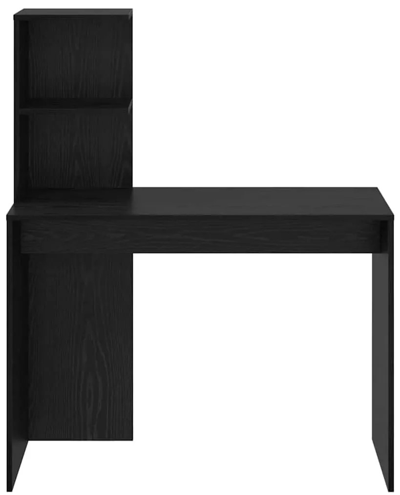 vidaXL Γραφείο Μαύρη δρυς 102 x 50 x 124 εκ. Επεξεργασμένο ξύλο