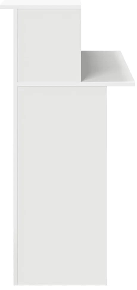 vidaXL Γραφείο υποδοχής Λευκό 100x50x103,5 εκ. Επεξεργασμένο Ξύλο