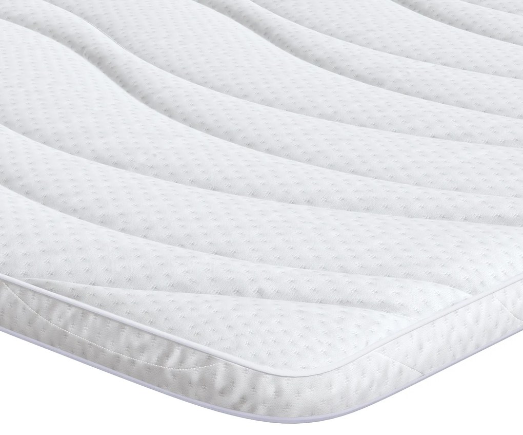 vidaXL Στρώματα Λευκό 140 x 190 cm Πολυεστέρας χωρίς κόλλα