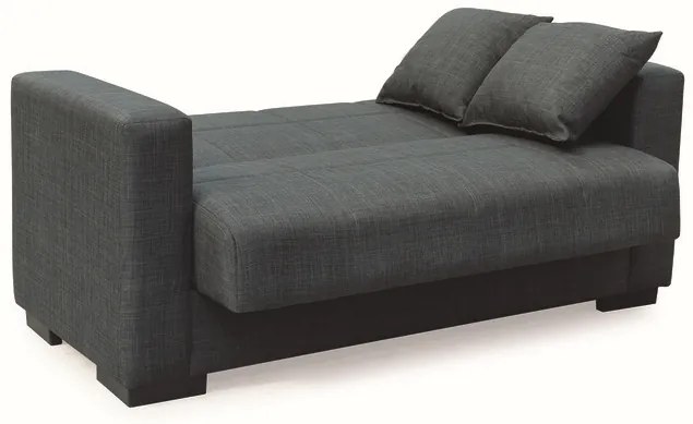ROVER DARK GREY ΥΦΑΣΜΑ 2ΘΕΣΙΟΣ ΚΑΝΑΠΕΣ/ΚΡΕΒΑΤΙ ΜΕ ΑΠΟΘ.ΧΩΡΟ 150Χ80εκ.