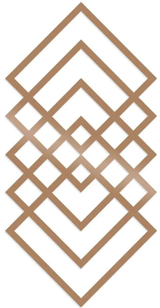 Διακοσμητικό Τοίχου Geometry 891TNL1493 30x60cm Copper Wallity Μέταλλο