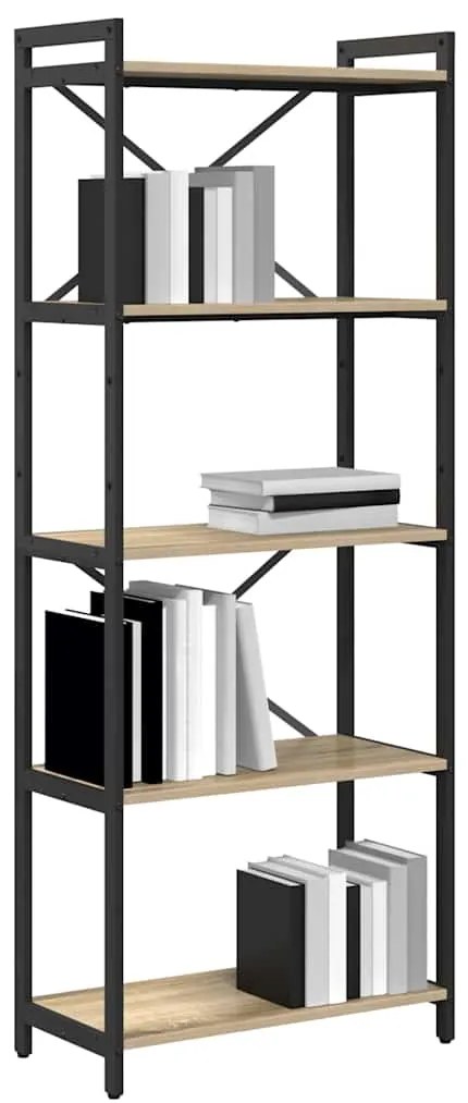 vidaXL Βιβλιοθήκη Sonoma Δρυς 60 x 30 x 153 εκ Επεξεργασμένο ξύλο
