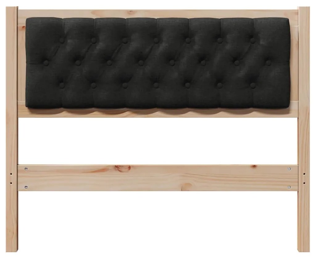 vidaXL Κεφαλάρι Άλλο Καφέ και μαύρο 100 cm Μασίφ ξύλο πεύκου