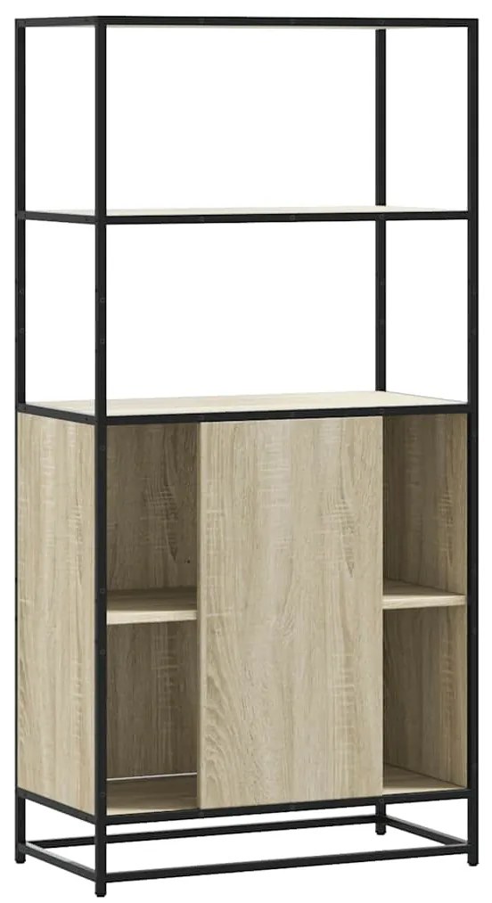 vidaXL Highboard Δρυς sonoma 68x35x139 cm Επεξεργασμένο ξύλο μέταλλο