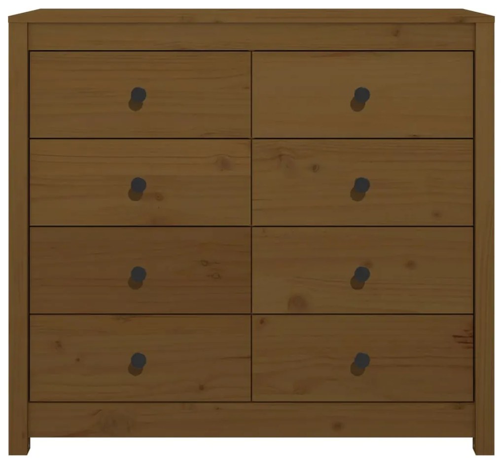 vidaXL Βοηθητικό Ντουλάπι Καφέ Μελί 100x40x90 εκ.από Μασίφ Ξύλο Πεύκου