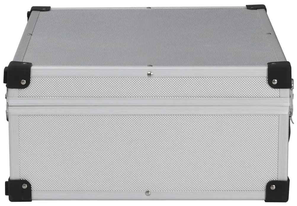 vidaXL Βαλίτσα Εργαλείων Ασημί 46 x 33 x 16 εκ. Αλουμινίου