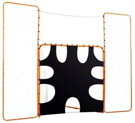 VEVOR 12x9 ft 3-IN-1 Lacrosse Goal Net with Backstop Target Rebounder Equipment