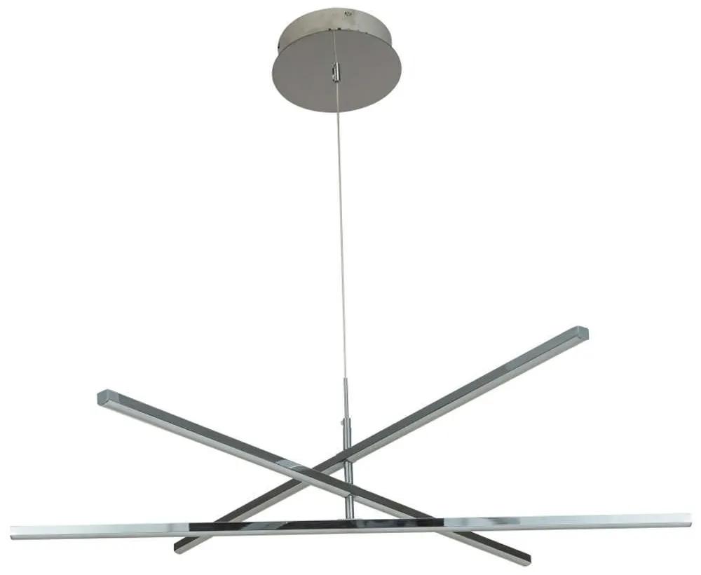 Φωτιστικό Οροφής - Πλαφονιέρα 77-8169 Led 100cm Recta Chrome Homelighting Αλουμίνιο,Ακρυλικό