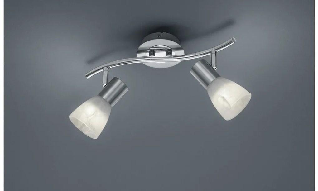 Φωτιστικό Οροφής 2xE14 4,9W IP20 Levisto 871010207 Trio Lighting 871010207 Νίκελ Ματ