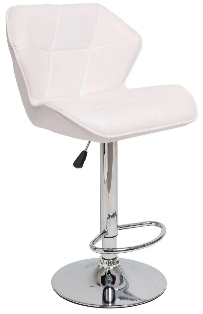 Σκαμπό Comfort Λευκό 53 x 52 x 91-111