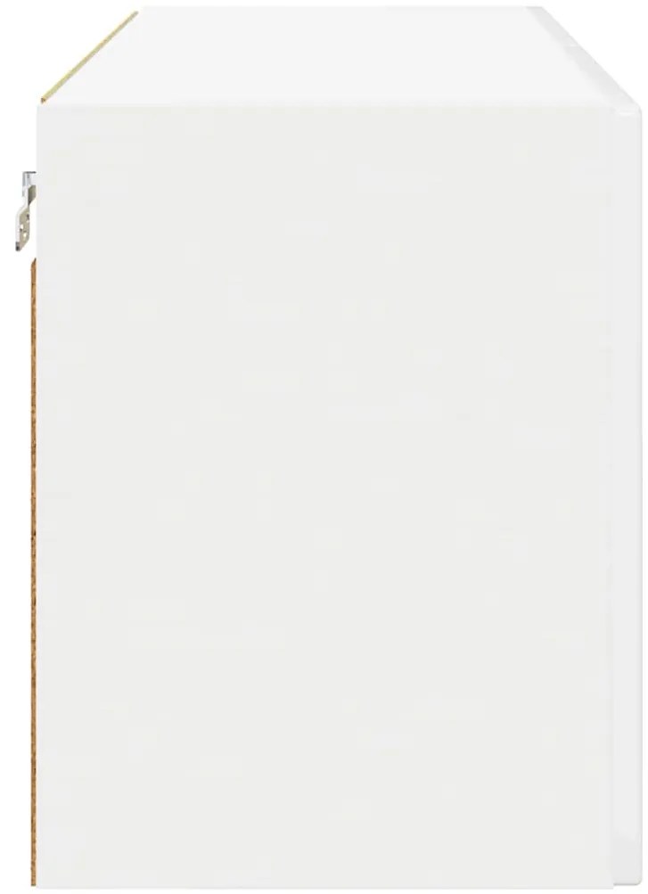 vidaXL Ντουλάπα Κουζίνας 2 pcs Υψηλής γυαλάδας λευκό 60 x 31 x 40 εκ