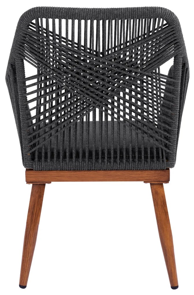 ΠΟΛΥΘΡΟΝΑ ΑΛΟΥΜΙΝΙΟΥ MYRTIA ΜΕ ΣΧΟΙΝΙ ΓΚΡΙ ΚΑΙ ΚΑΡΥΔΙ ΠΟΔΙΑ HM5549.01 62x63x90Ycm