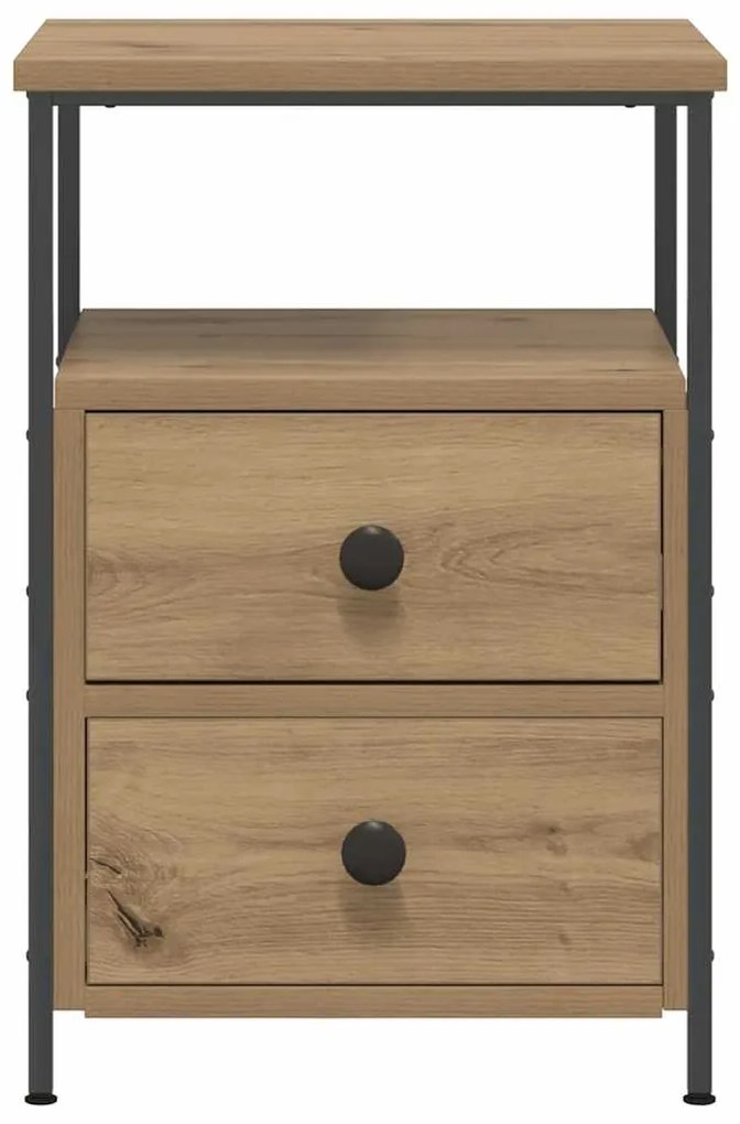 vidaXL Κομοδίνα 2 τεμ Artisan Oak 34x35,5x50 cm Κατασκευασμένο ξύλο