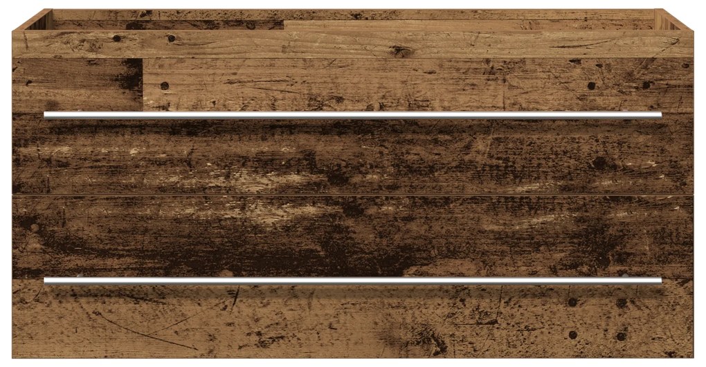 vidaXL Ντουλάπι μπανιέρας Παλιό Ξύλο 100x38,5x48 εκ. Κατασκευασμένο από Ξύλο