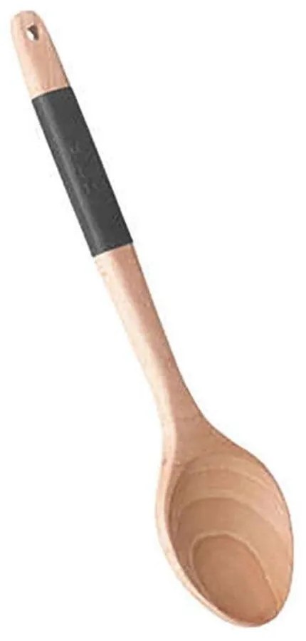 Κουτάλα Ξύλινη 07.146617 32cm Natural-Black Ξύλο