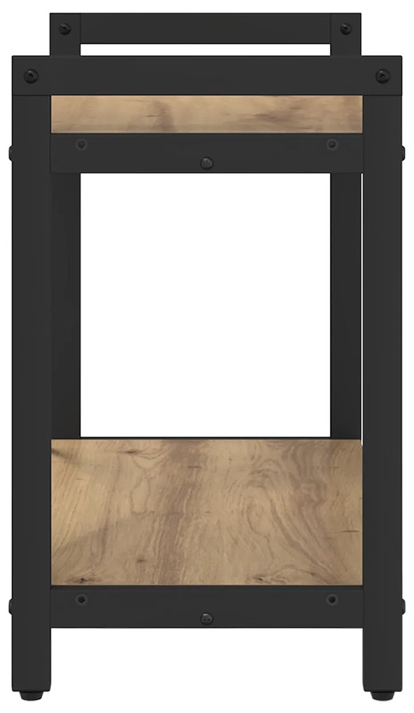 vidaXL Βιβλιοθήκη artisan δρυς 60 x 30 x 48.5 εκ Επεξεργασμένο ξύλο