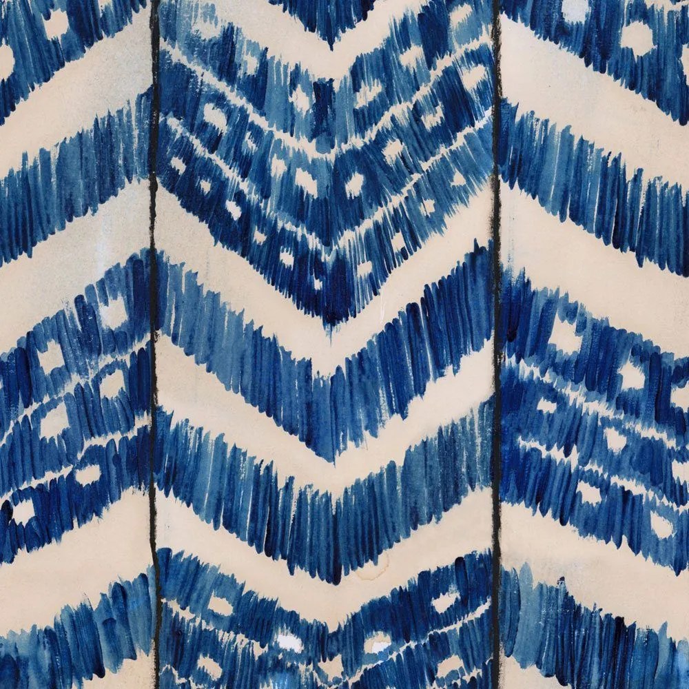 Ταπετσαρία Turkish Ikat  Wp30059 52X1000Cm White-Blue Mindthegap 52x1000cm